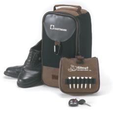 GolfLuxe Angolan Leather Shoe Tote - Sports & Outdoors