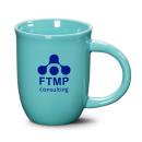 AzureSip 14oz Ceramic Flare-Lip Mug