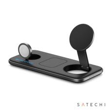 SATECHI&reg; Qi2 Trio Wireless Charging Pad w/Type A,C,G Plugs - Awards and Gifts