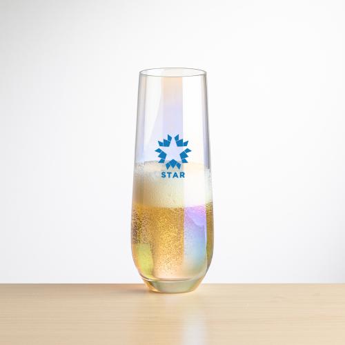 Drinkware - Barware - Champagne Flutes - Miami Stemless Flute - VividPrint&trade;