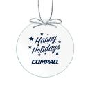 GlacierGlow Glass Circle Ornament