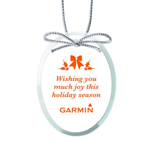 Home & Kitchen - Ornaments - JadeGlaze Crystal Oval Gift Ornament