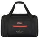 JetSet Black Embroidered Travel Duffel