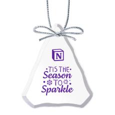 GlimmerGrove Glass Tree Ornament - Home & Kitchen