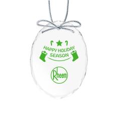 CrystalGlimmer Oval Ornament - Home & Kitchen