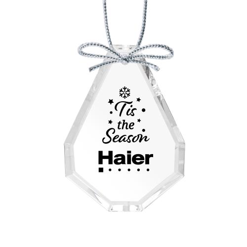 Home & Kitchen - Ornaments - CrystalGleam Teardrop Etched Ornament