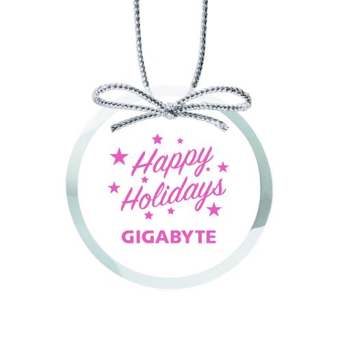 Home & Kitchen - Ornaments - CrystalGleam Round Glass Ornament