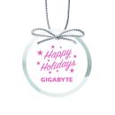 CrystalGleam Round Glass Ornament