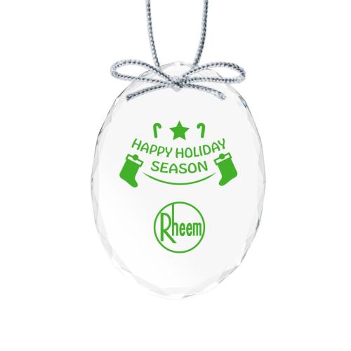 Home & Kitchen - Ornaments - CrystalGlimmer Oval Ornament