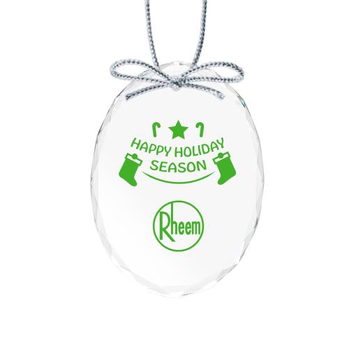 Home & Kitchen - Ornaments - CrystalGlimmer Oval Ornament