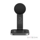 SATECHI&reg; 2-in-1 Foldable Qi2 Wireless Charging Stand