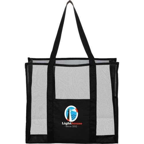 Bags - Tote Bags - Breezeway Black Mesh Tote Bag