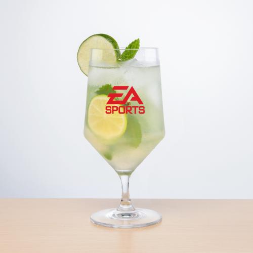 Drinkware - Barware - Cocktail Glasses - Crystaluxe 15oz Etched Cocktail Glass Duo