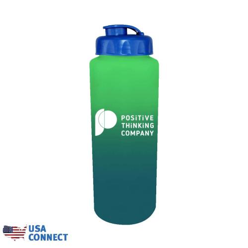 Drinkware - Color Changing - Mood&trade; 32 oz. Sports Bottle with Flip Top Cap - USA Connect