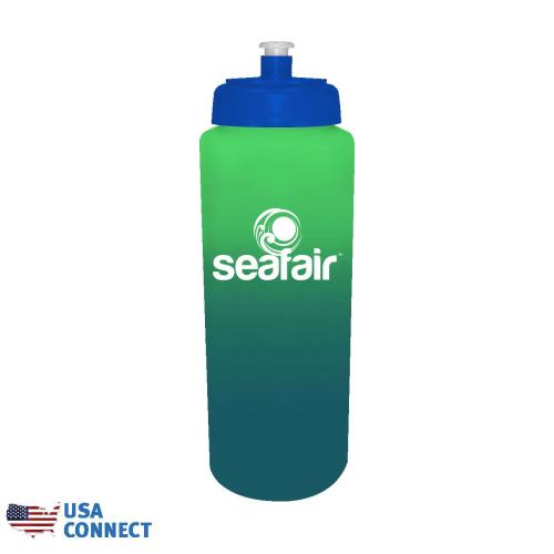 Drinkware - Color Changing - Mood&trade; 32 oz. Sports Bottle with Push 'n Pull Cap - USA Connect
