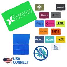 MicroHalt&trade; Pill Box, Full Color Digital - USA Connect - Breast Cancer Awareness