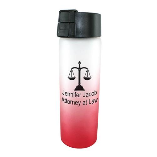 Drinkware - Tumblers - Halcyon&reg; 20 oz. Frosted Glass Bottle with Flip Top Lid