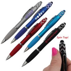 Halcyon&reg; Silhouette Spin Top Pen with Stylus - New Additions