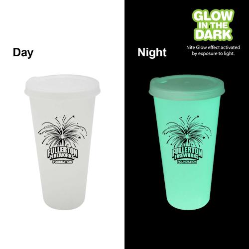 Drinkware - Made in the USA - GlowSip 26oz Tumbler with Straw Lid