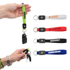 Silicone FidgetEase Wristlet Keychain - Phone Stands