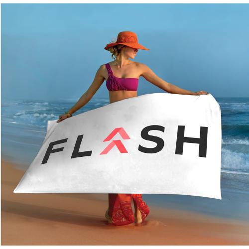 Sports & Outdoors - Towels - TideSoft Silkscreen Beach Towel - 30x60