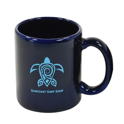 Drinkware - Made in the USA - CobaltClassic Ceramic Coffee Mug - 11oz