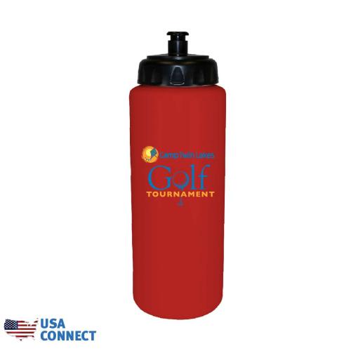 Drinkware - Sports Bottles - QuenchMate 32oz Bold Logo Sports Bottle