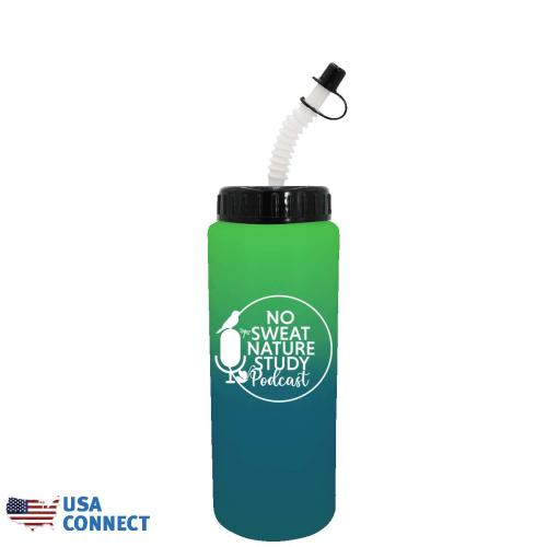 Drinkware - Color Changing - Mood&trade; 32 oz. Sports Bottle with Flexible Straw - USA Connect