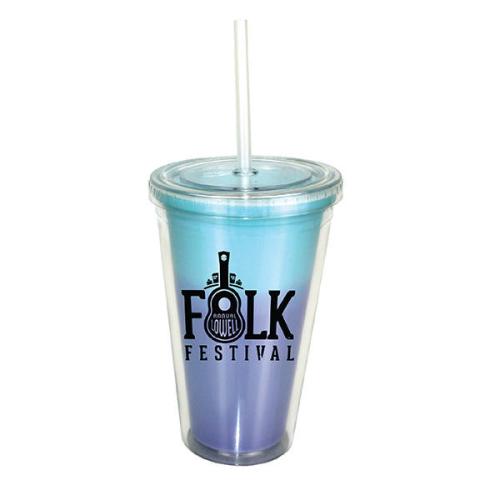 Drinkware - Color Changing - Mood&trade; 16 oz. Victory Acrylic Tumbler with Straw Lid