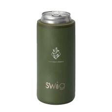Swig&reg; 12 oz. Skinny Matte Can Cooler, Laser, Standard - Awards and Gifts