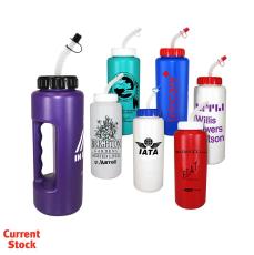 GripEase 32oz Flex Straw Bottle - Sports Bottles