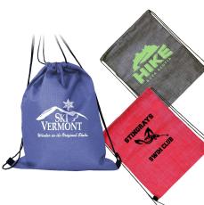 CrissGuard Heathered Drawstring Backpack - Tote Bags