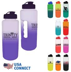 Mood&trade; 32 oz. Grip Bottle with Flip Top Cap - USA Connect - Sports Bottles