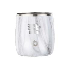 Snowfox&reg; 11 oz. Marble Rocks Glass, Laser, Standard - Barware