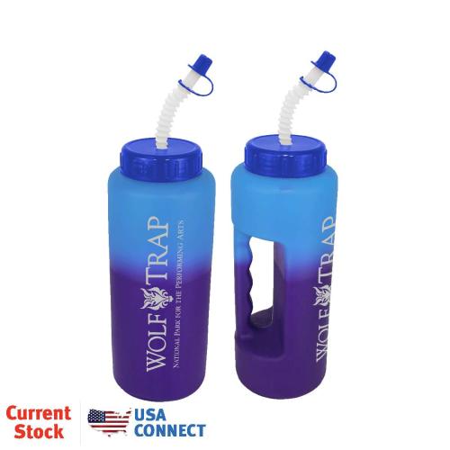Drinkware - Color Changing - Mood&trade; 32 oz. Grip Bottle with Flexible Straw