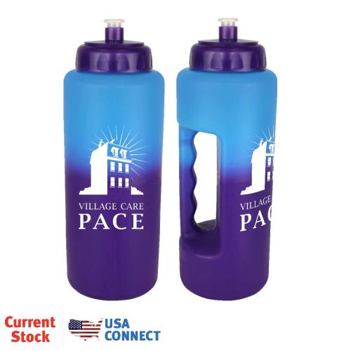 Drinkware - Color Changing - Mood&trade; 32 oz. Grip Bottle with Push 'n Pull Cap