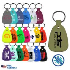 MicroHalt&trade; Western Saddle Key Tag - USA Connect - Breast Cancer Awareness