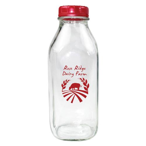 Drinkware - Sports Bottles - MilkMingle 1Qt Glass Bottle & Lid Set