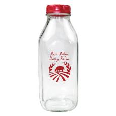MilkMingle 1Qt Glass Bottle & Lid Set - Awards and Gifts
