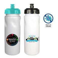 MicroHalt&trade; 24 oz. Cycle Bottle with Push 'n Pull Cap, Full Color Digital - Charity & Walk-a-Thons