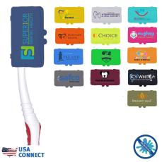 MicroHalt&trade; Toothbrush Cover, Full Color Digital - USA Connect - Breast Cancer Awareness