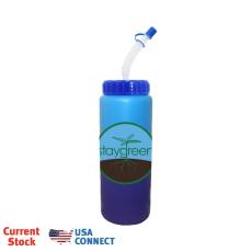 Mood&trade; 32 oz. Sports Bottle With Flexible Straw, Full Color Digital - Sports Bottles
