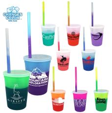 Mood&trade; 12 oz. Stadium Cup/Straw/Lid Set - Cups