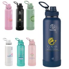 Takeya&reg; 40 oz. Actives with Spout Lid, Full Color Digital - Sports Bottles