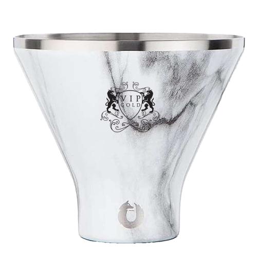 Drinkware - Barware - Cocktail Glasses - Snowfox&reg; 8 oz. Marble Martini Glass
