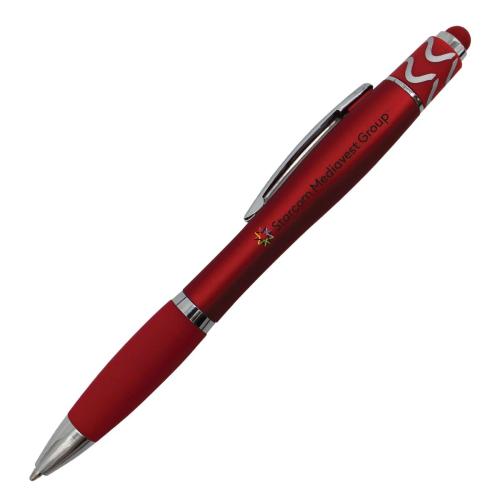 Pens & Writing - Stylus - Halcyon&reg; Silhouette Spin Top Pen with Stylus, Full Color Digital