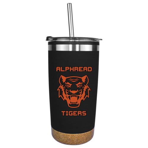 Drinkware - Tumblers - Halcyon&reg; 20 oz. Cork Bottom Tumbler with Stainless Straw/Flip Top Lid