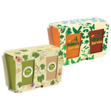 EcoHarmony Biodegradable Planter Pair - Earth Day