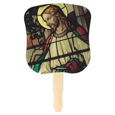 Heavenly Zephyr Hand Fan - Christ Design - Awards and Gifts