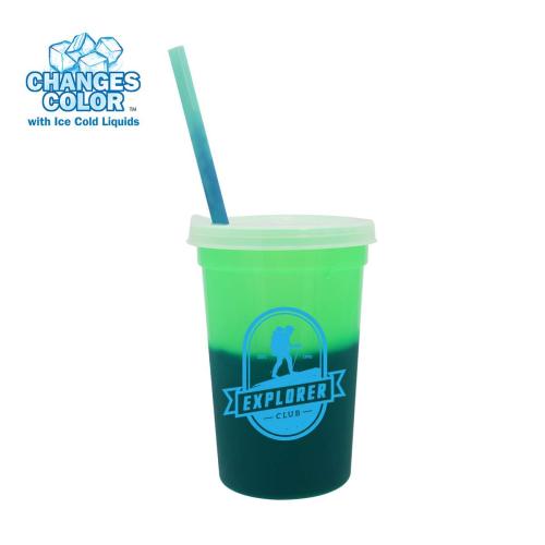 Drinkware - Color Changing - Mood&trade; 22 oz. Stadium Cup/Straw/Lid Set